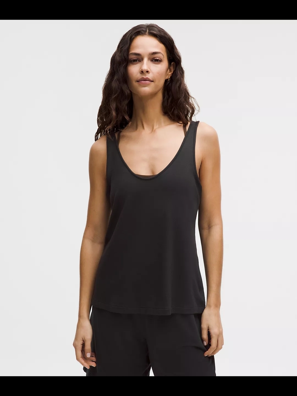 Lululemon Be Calm V Neck Tank Black Sz S NwT